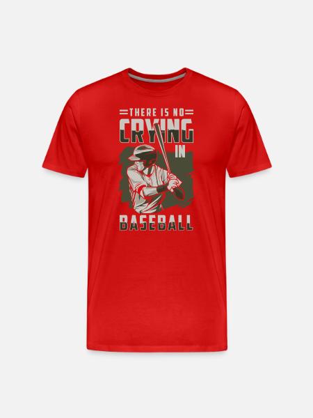 Baseball bat America Baseballer - Men's Premium Organic T-Shirt - red