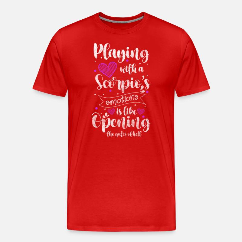 Horoskop Geburt - Männer Premium Bio T-Shirt - Rot