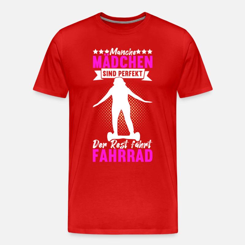 Hoverboard Skating - Männer Premium Bio T-Shirt - Rot