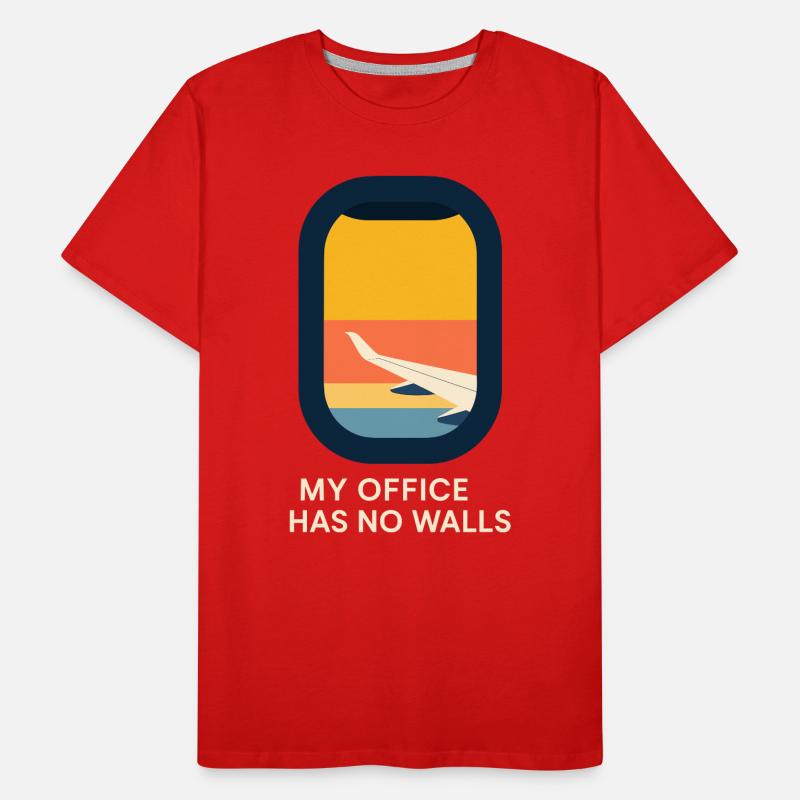 Flugbegleiter Kabinencrew Leben Luftfahrt Männer Premium Bio T-Shirt
