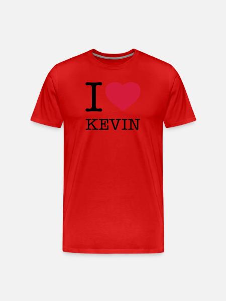 I LOVE KEVIN - Männer Premium Bio T-Shirt - 