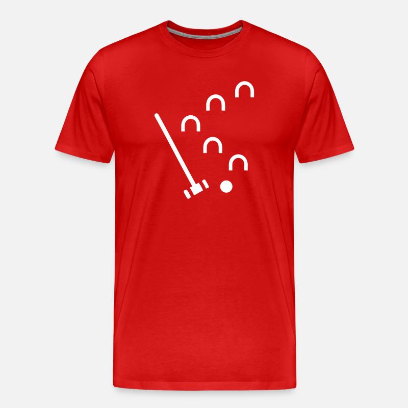 Krocket - Männer Premium Bio T-Shirt - Rot