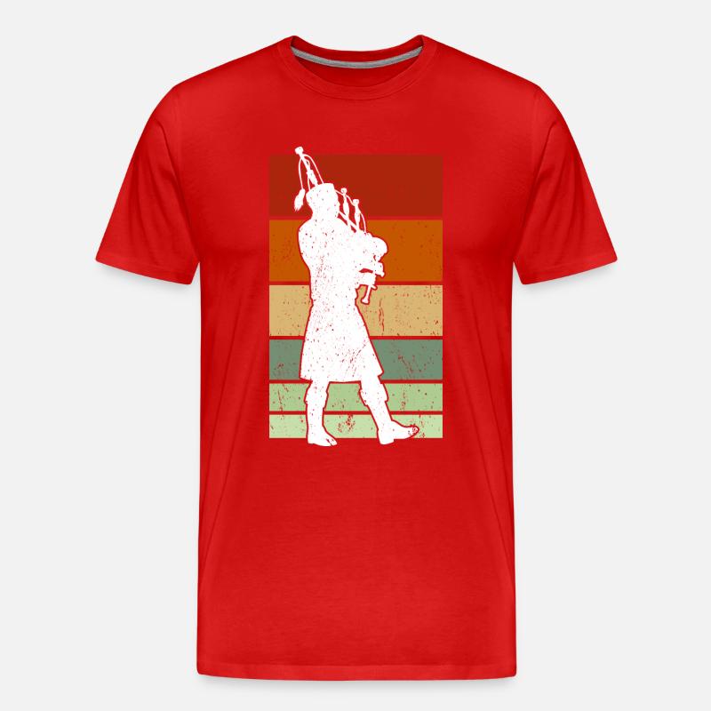 Dudelsack Dudelsack Dudelsack - Männer Premium Bio T-Shirt - Rot