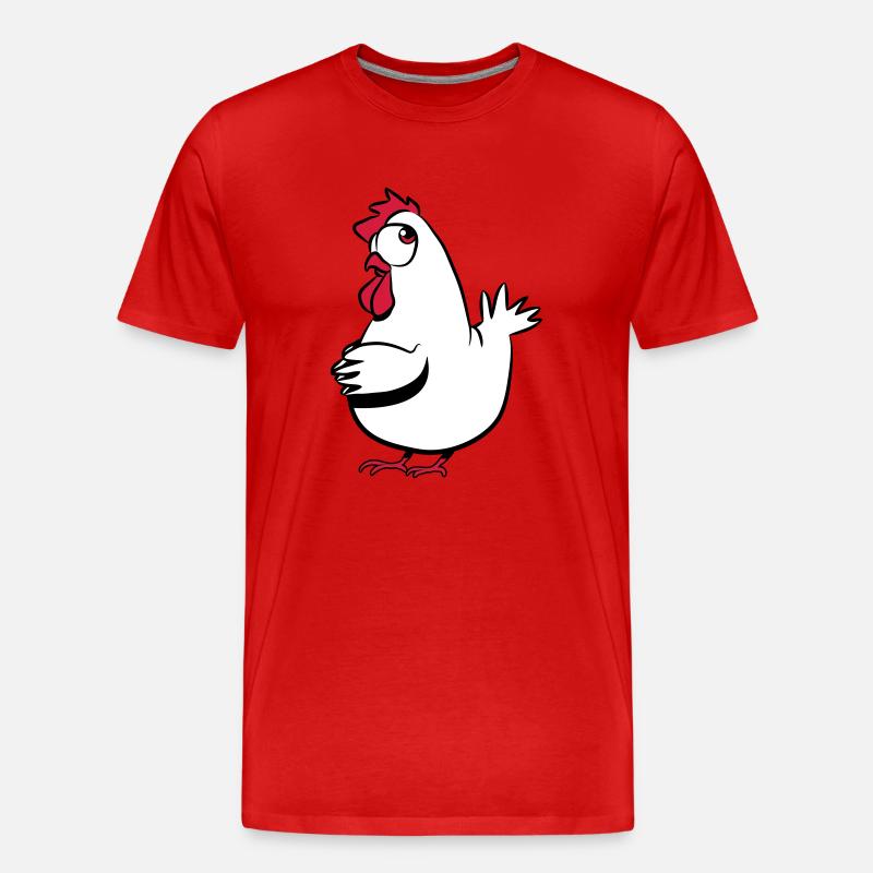 Poulet Lapointe - T-shirt bio Premium Homme - rouge
