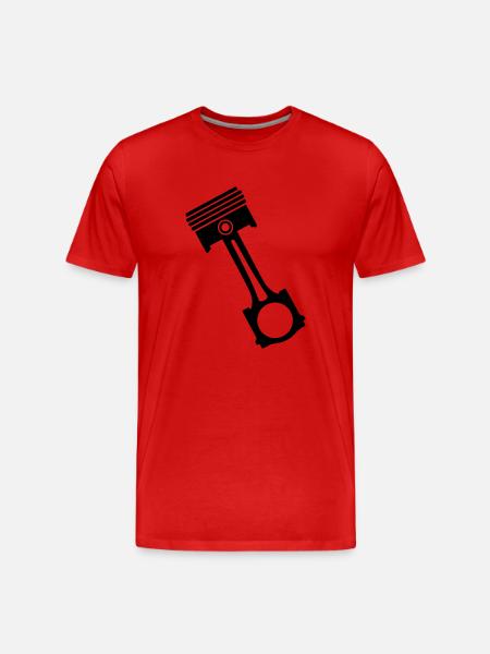 Piston - T-shirt bio Premium Homme - rouge