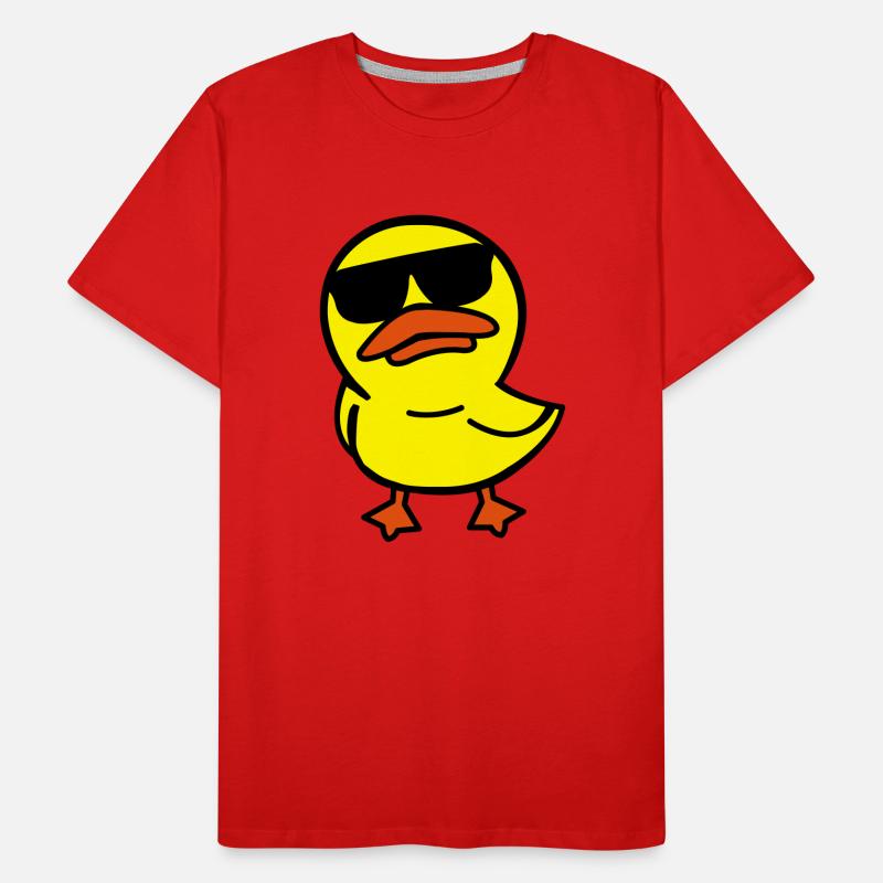 cool_duck_02 Men's Premium Organic T-Shirt