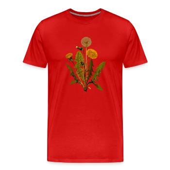 herbes thym romarin persil origan aneth - T-shirt bio Premium Homme - rouge - Devant - Damien (186cm)