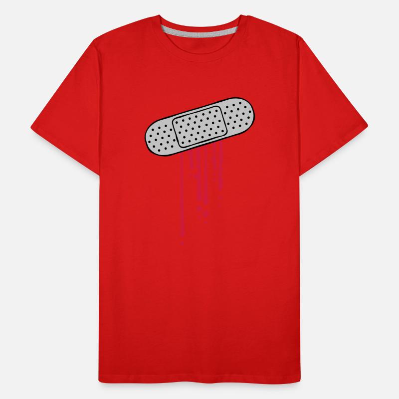 Patch de gouttes de sang T-shirt bio Premium Homme