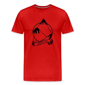 Apres Ski - Men's Premium Organic T-Shirt - red - Front - Damien (186cm)