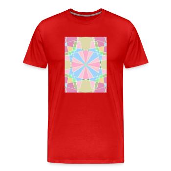 Arc-en-ciel - T-shirt bio Premium Homme - rouge - Devant - Damien (186cm)
