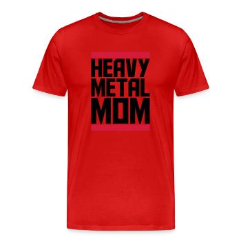 Beam Heavy Metal Mom - Men's Premium Organic T-Shirt - red - Front - Damien (186cm)