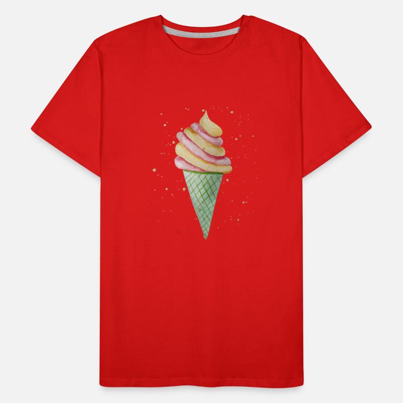 Softeis mit Sprinkles Männer Premium Bio T-Shirt