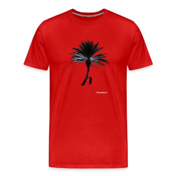 Palme - Männer Premium Bio T-Shirt - Rot - Vorne - Damien (186cm)