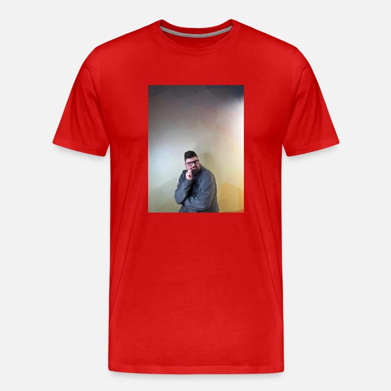 Tom Erik Risanger - Männer Premium Bio T-Shirt - Rot