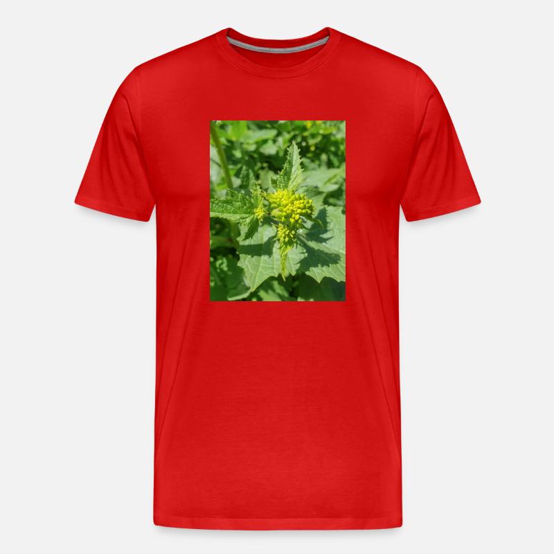 Schwarzer Senf - Männer Premium Bio T-Shirt - Rot
