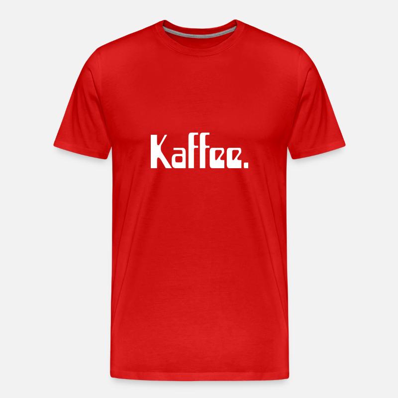 Kaffee.Punkt - Männer Premium Bio T-Shirt - Rot