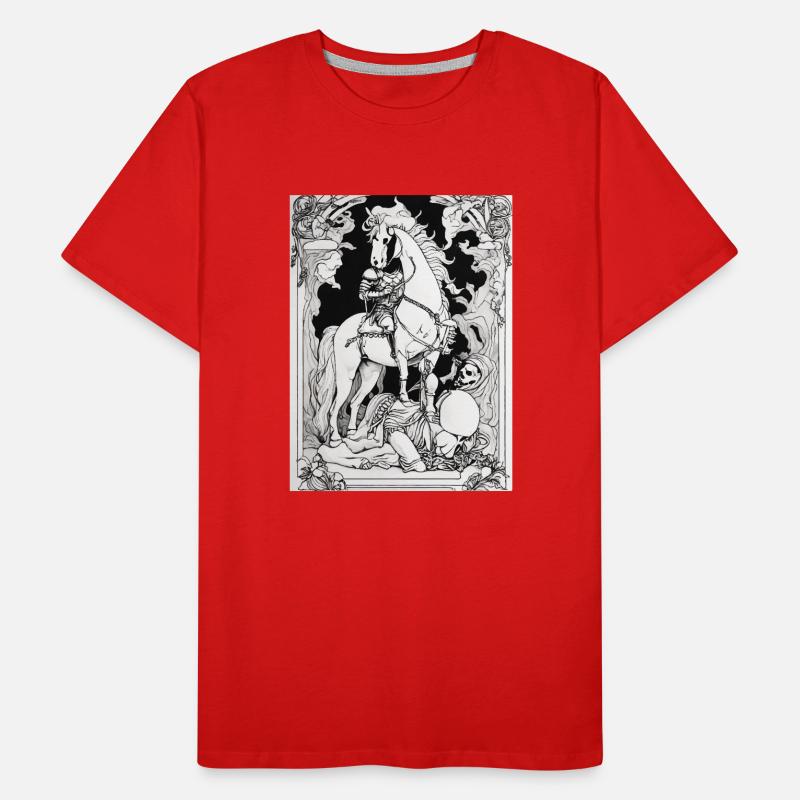 Der Tod auf einem Pferd Männer Premium Bio T-Shirt