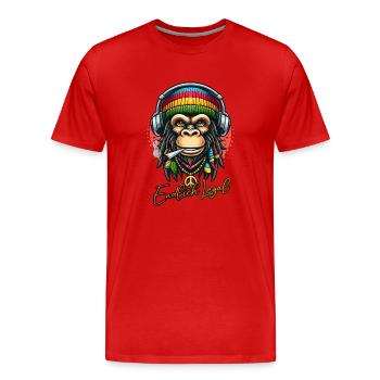 Enfin légal en 2024 - T-shirt bio Premium Homme - rouge - Devant - Damien (186cm)