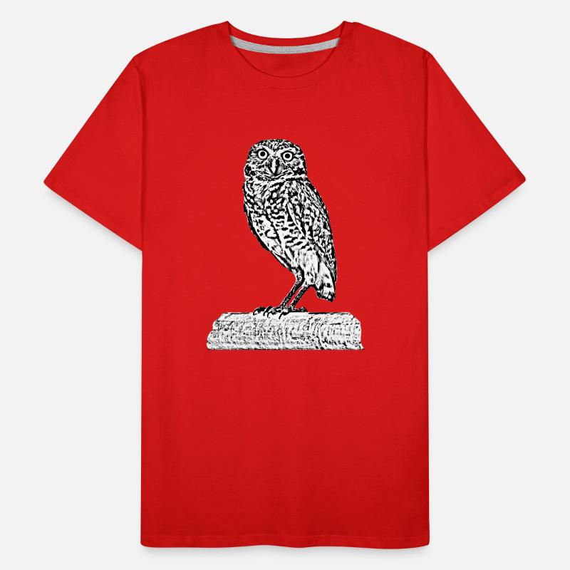 Die Eule Männer Premium Bio T-Shirt