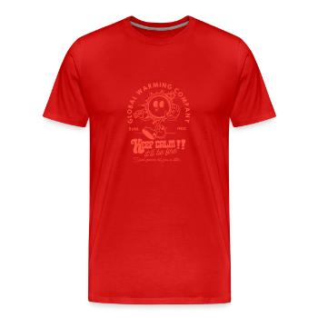 Changement climatique - T-shirt bio Premium Homme - rouge - Devant - Damien (186cm)