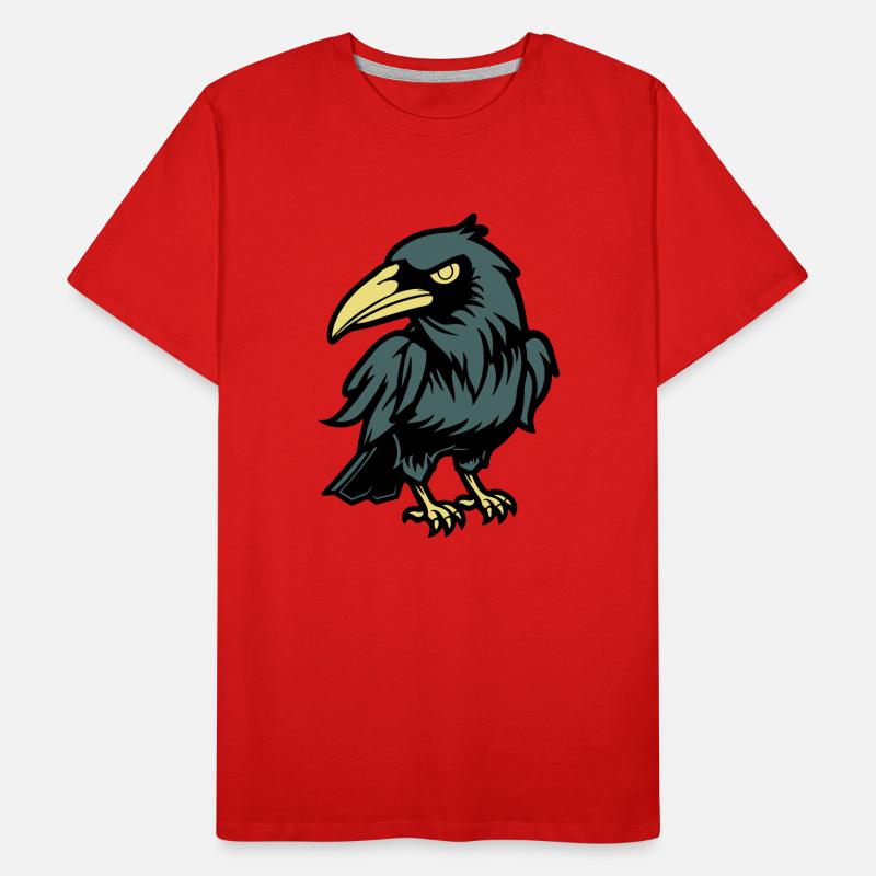 Raven Comic Animal Men's Premium Organic T-Shirt