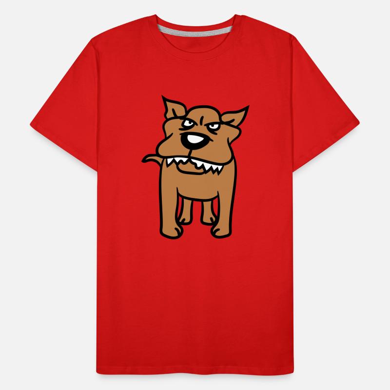 Dog, Monster, Evil, , Wolf, Sharp Teeth Men's Premium Organic T-Shirt