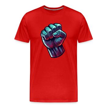 faust comic - Männer Premium Bio T-Shirt - Rot - Vorne - Damien (186cm)