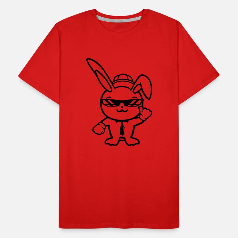 Lunettes de soleil lapin Cappy cravate Cool Hat Comic T-shirt bio Premium Homme