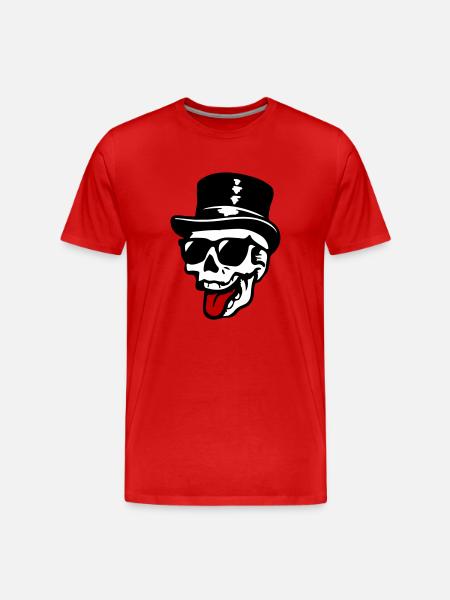 Groom Skeleton - Men's Premium Organic T-Shirt - red