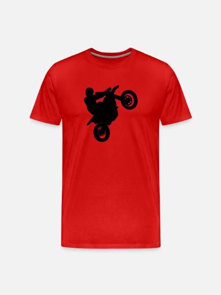 Supermoto - Männer Premium Bio T-Shirt - Rot