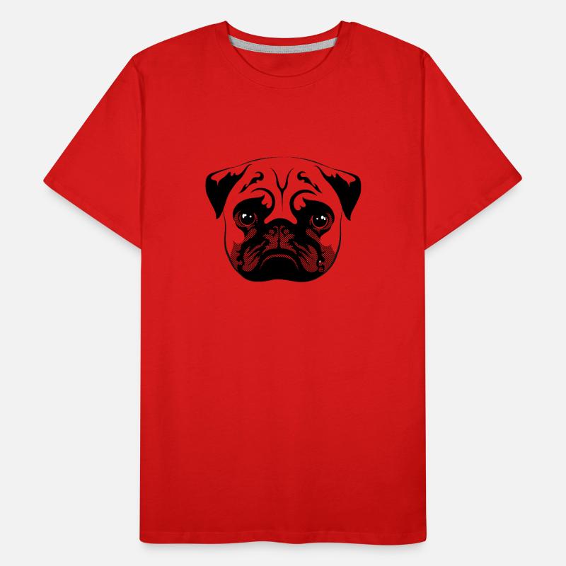 Mops Männer Premium Bio T-Shirt