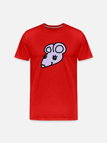 Sweet Mouse - Men's Premium Organic T-Shirt - red