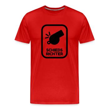 Referee Refereeing Schiedsrichter Arbitre Sport - Men's Premium Organic T-Shirt - red - Front - Damien (186cm)