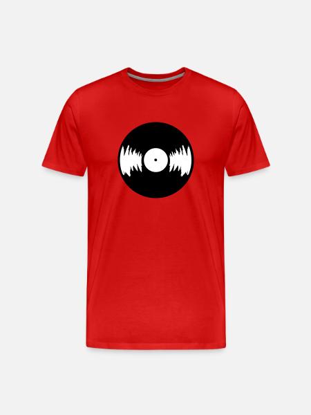 LP Vinyl - T-shirt bio Premium Homme - rouge