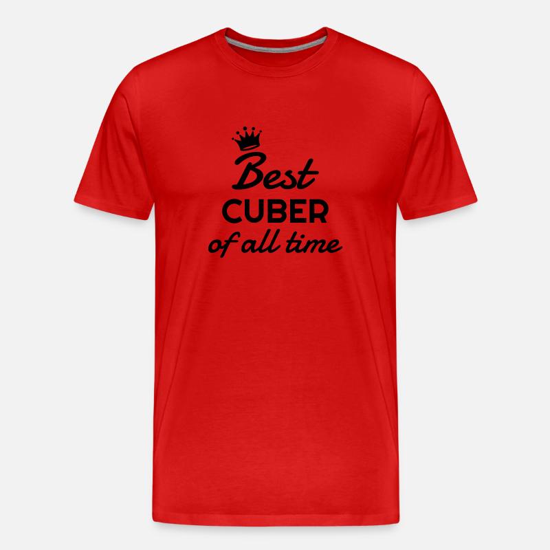 Cubing / Cube / Cuber / Speedcubing - Männer Premium Bio T-Shirt - Rot