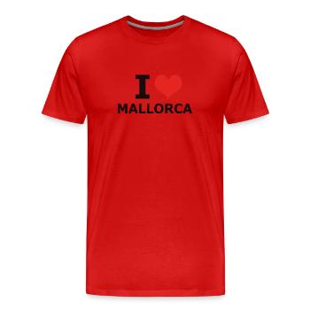 J'AIME MAJORQUE - T-shirt bio Premium Homme - rouge - Devant - Damien (186cm)