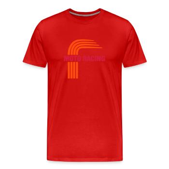 Moto Racing - T-shirt bio Premium Homme - rouge - Devant - Damien (186cm)
