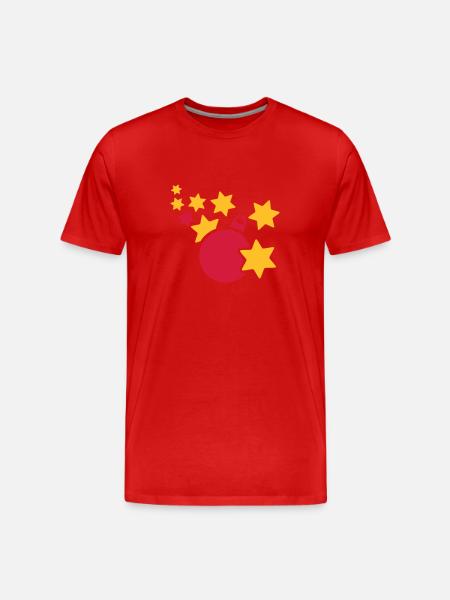 Weihnachten - Männer Premium Bio T-Shirt - Rot