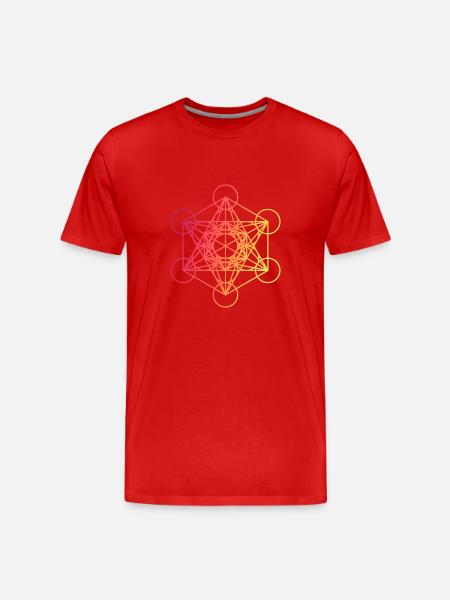 Metatron 9 - Men's Premium Organic T-Shirt - red