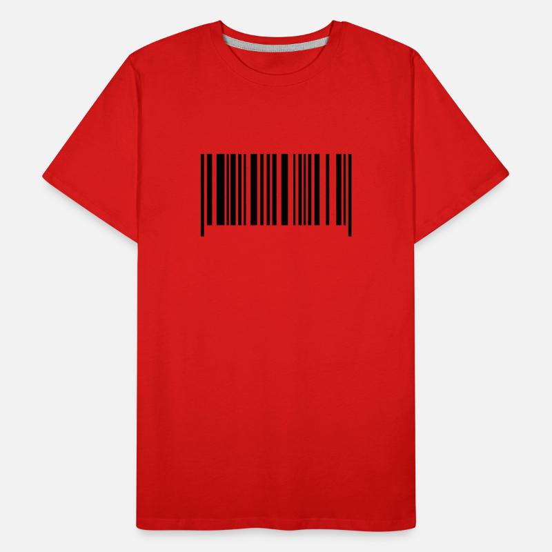 barcode Männer Premium Bio T-Shirt