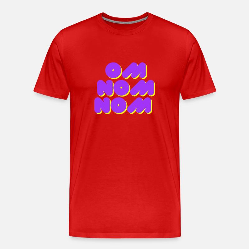 Om Name Name - Männer Premium Bio T-Shirt - Rot