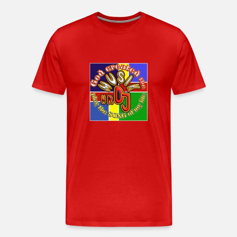 Got Created the musik5 - Männer Premium Bio T-Shirt - Rot