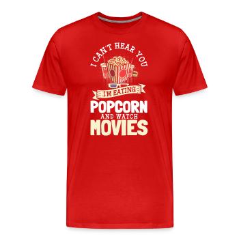 Film Film-Zitate Staff - Männer Premium Bio T-Shirt - Rot - Vorne - Damien (186cm)