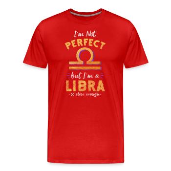 Waage Sternbild Astrologie Konstellation - Männer Premium Bio T-Shirt - Rot - Vorne - Damien (186cm)