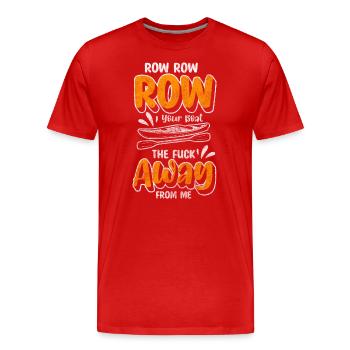 Club de barreur d’aviron - T-shirt bio Premium Homme - rouge - Devant - Damien (186cm)
