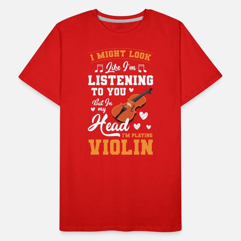 Violin, Instrument, Classical, String Instrument Men's Premium Organic T-Shirt