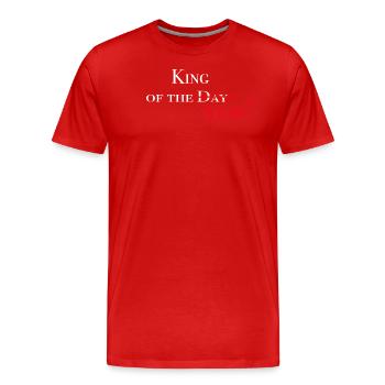 King of the Day-Year - Männer Premium Bio T-Shirt - Rot - Vorne - Damien (186cm)