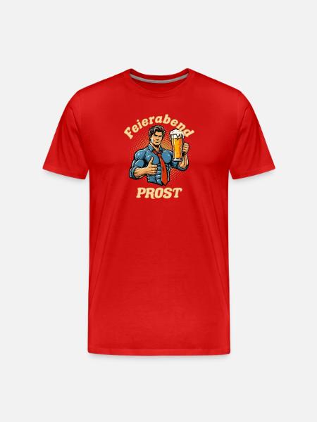 After-work Cheers - Men's Premium Organic T-Shirt - red