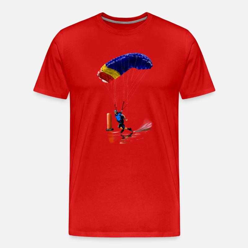 Swooping - Männer Premium Bio T-Shirt - Rot