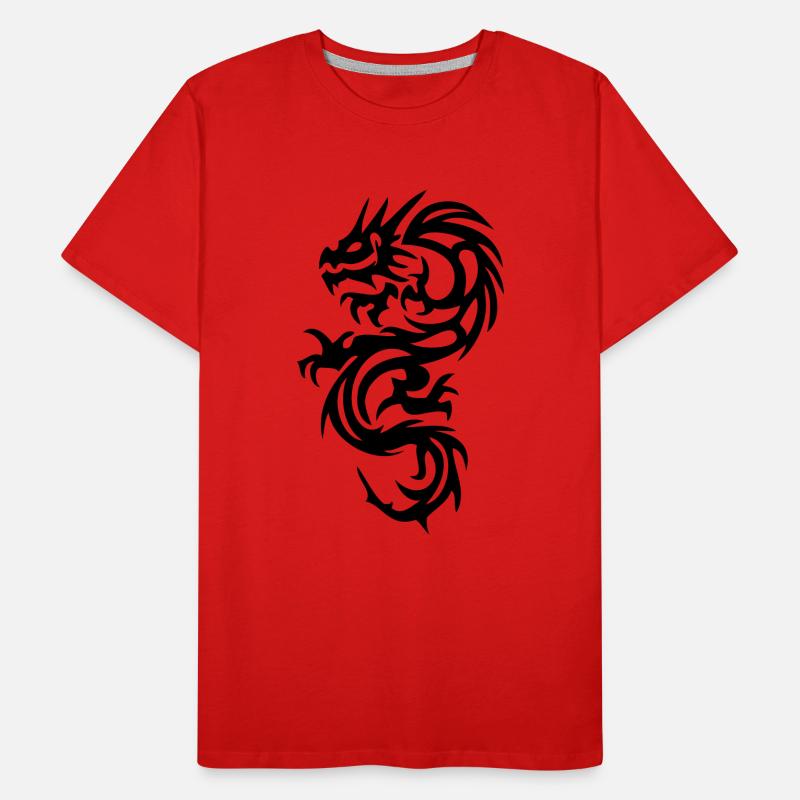 Drache Männer Premium Bio T-Shirt